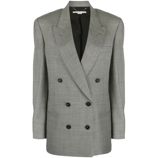 peak-lapels double-breasted blazer