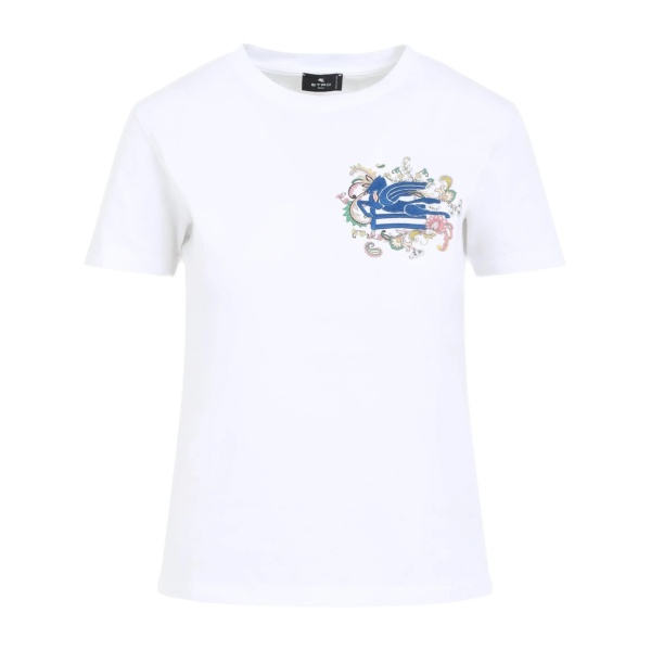 Pegaso-embroidered T-shirt