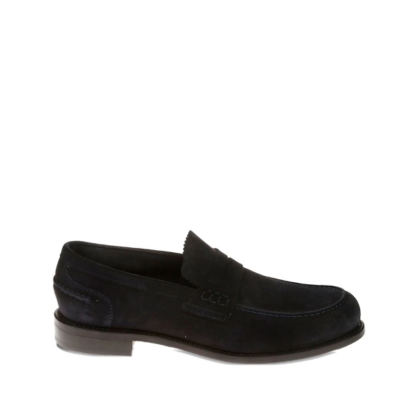 penny-slot leather loafers