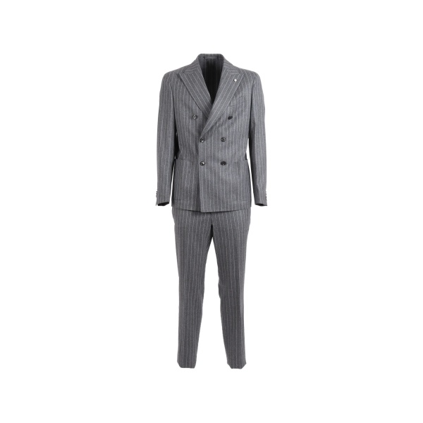 pinstripe double-breasted suit