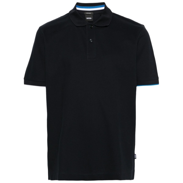 piqué-weave cotton polo shirt