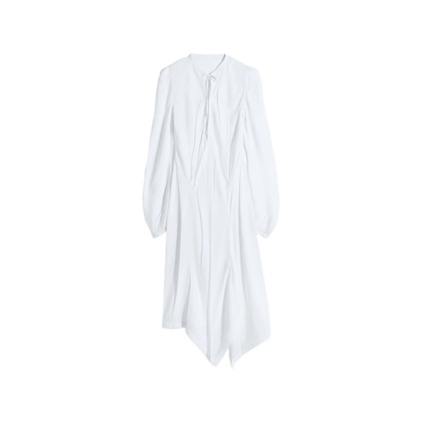 pleated bias dress