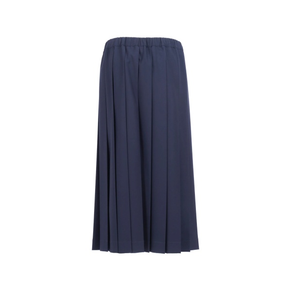 pleated elasticated skirt