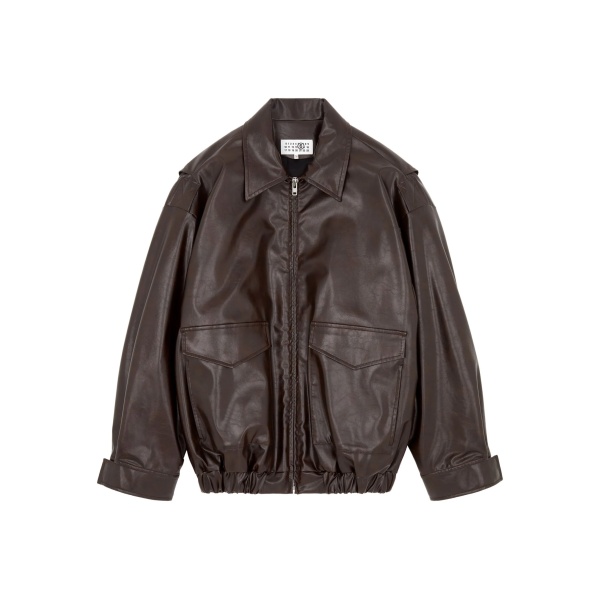pocket-detail bomber jacket