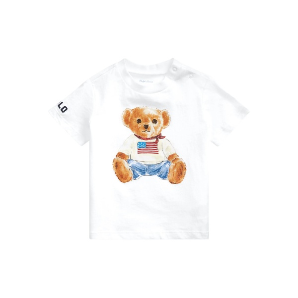 Polo Bear-print short-sleeve T-shirt