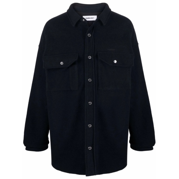 press-stud shirt jacket