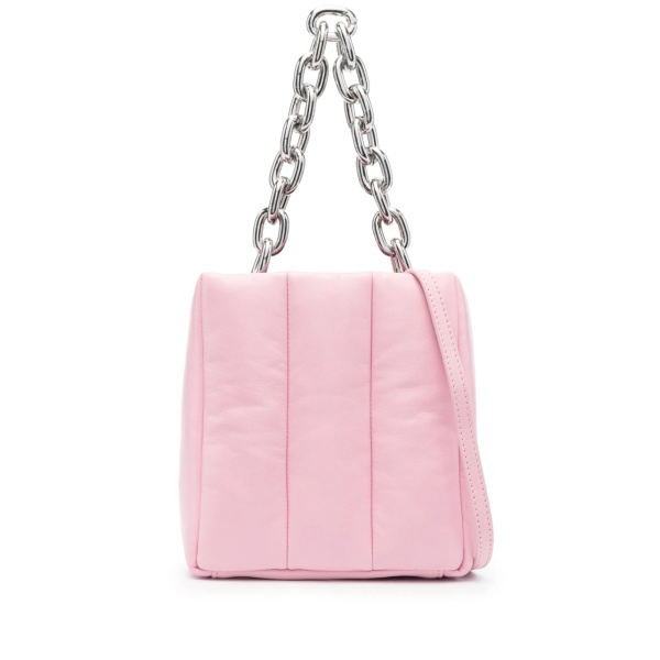 quilted leather tote bag