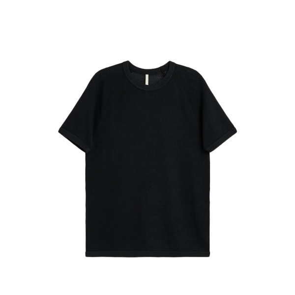 raglan textured T-shirt