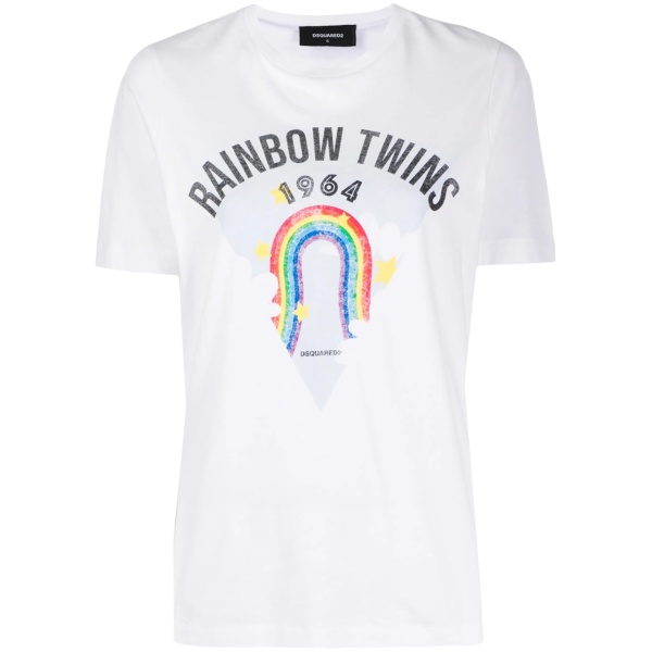 rainbow print T-shirt