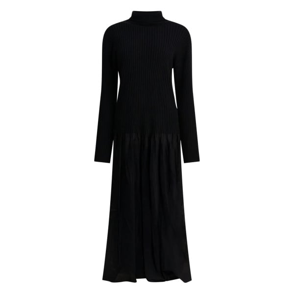 Reve ribbed-panel maxi dress