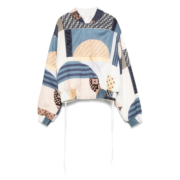 reversible cropped bomber jacket