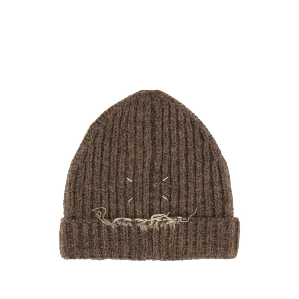 ribbed beanie hat
