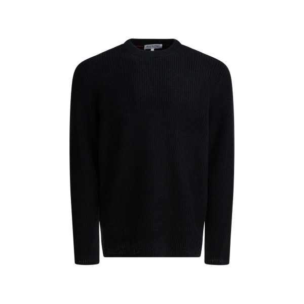ribbed crew neck sweater