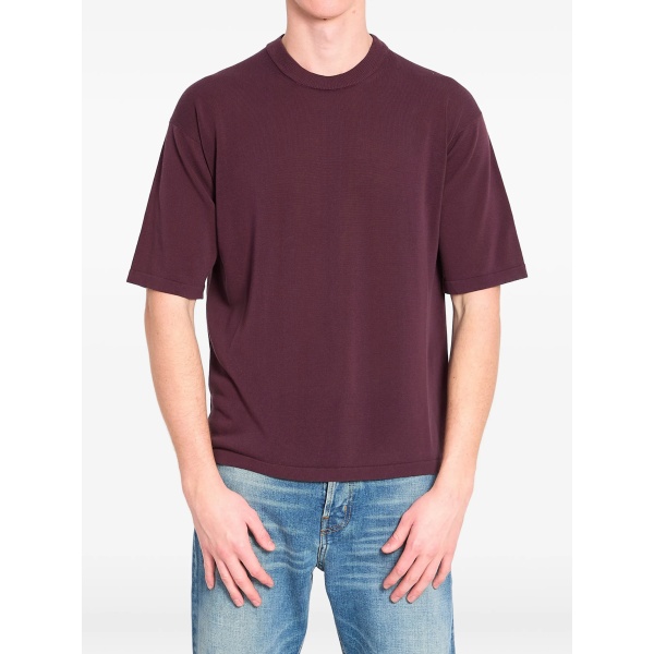 ribbed crewneck T-shirt
