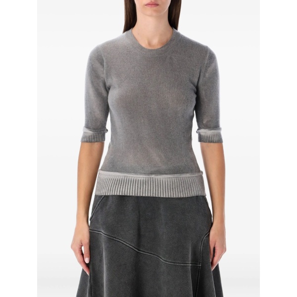 ribbed-details T-shirt