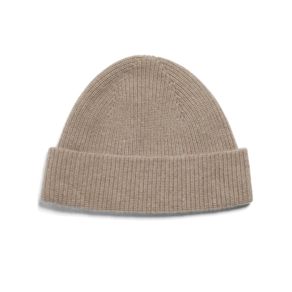 ribbed-knit beanie