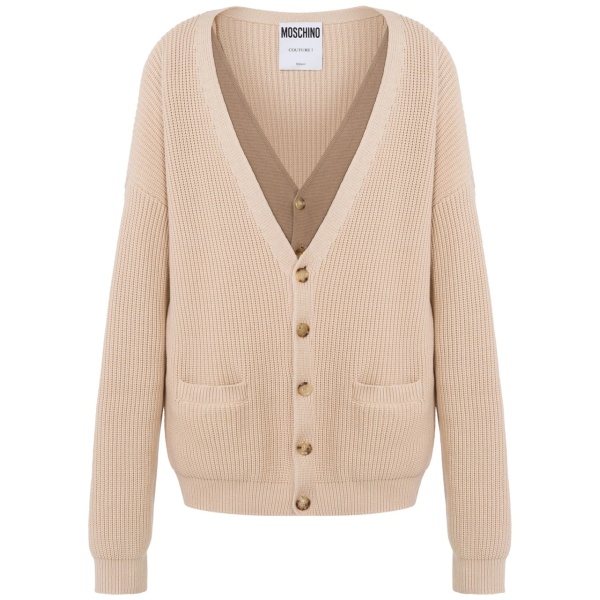 ribbed-knit cardigan
