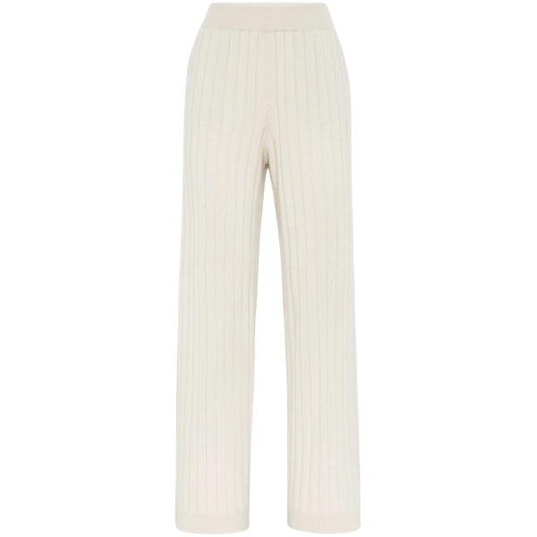 ribbed-knit cashmere pants