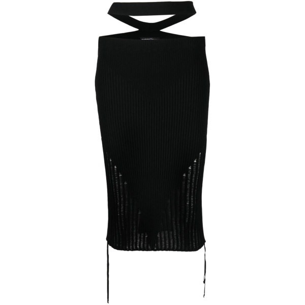 ribbed-knit pencil skirt