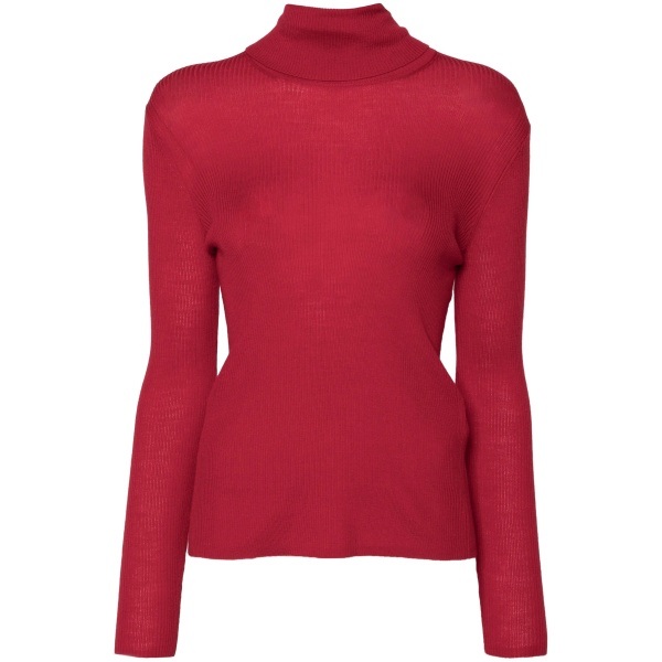 ribbed-knit turtleneck sweater