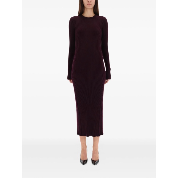 ribbed midi dress
