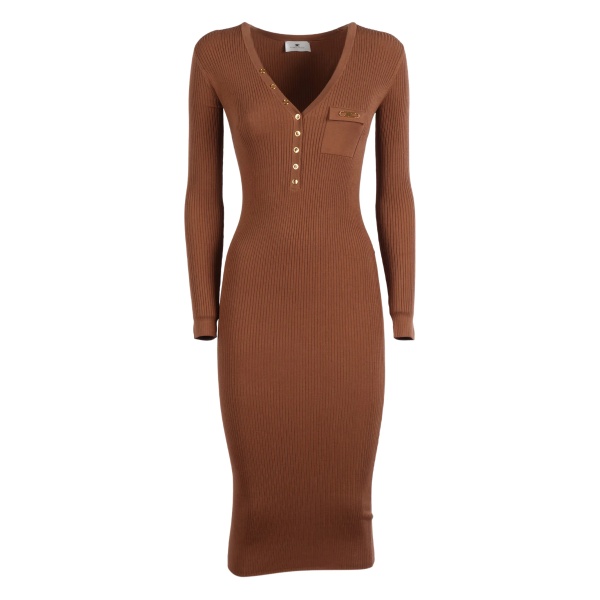 ribbed midi dress