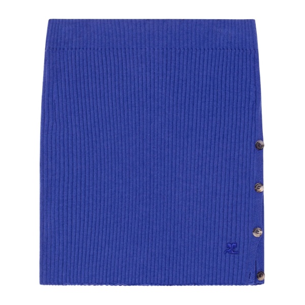 ribbed mini skirt