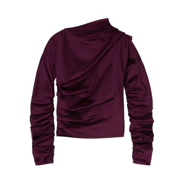 ruched satin top