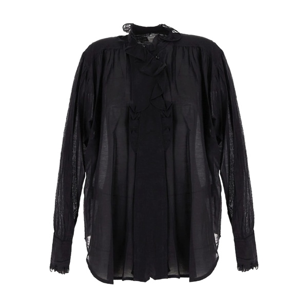 ruffled blouse