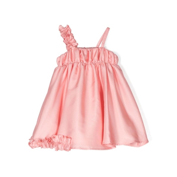 ruffled-detail sleeveless dress