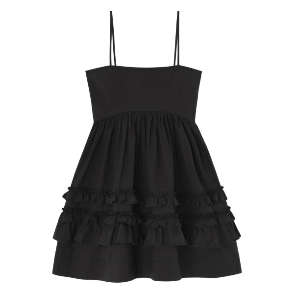 ruffled mini dress