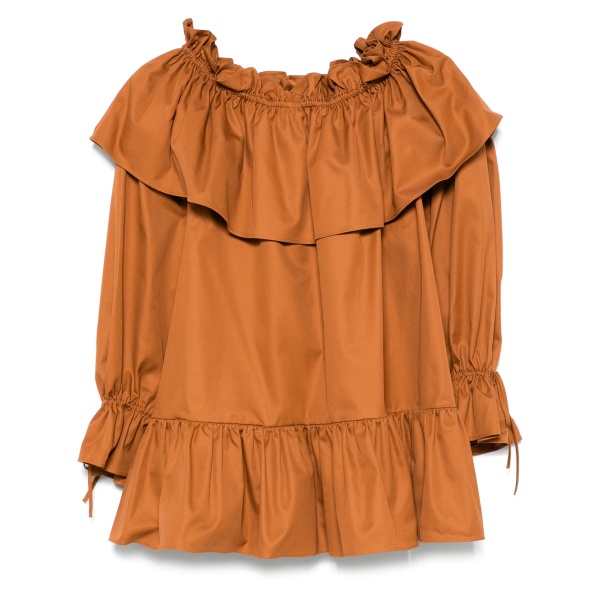 ruffled mini dress