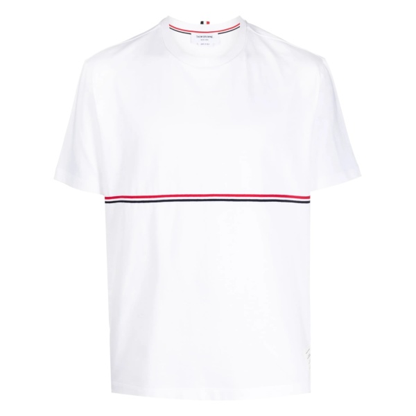 RWB-stripe crew-neck T-shirt
