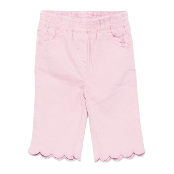 scalloped-hem trousers