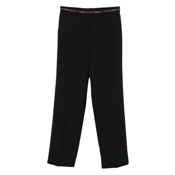 selvedge-detail wool trousers
