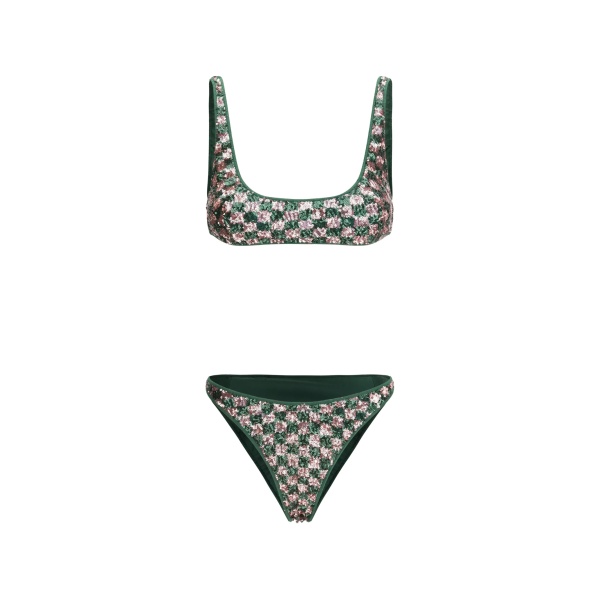 sequin-embellished bikini