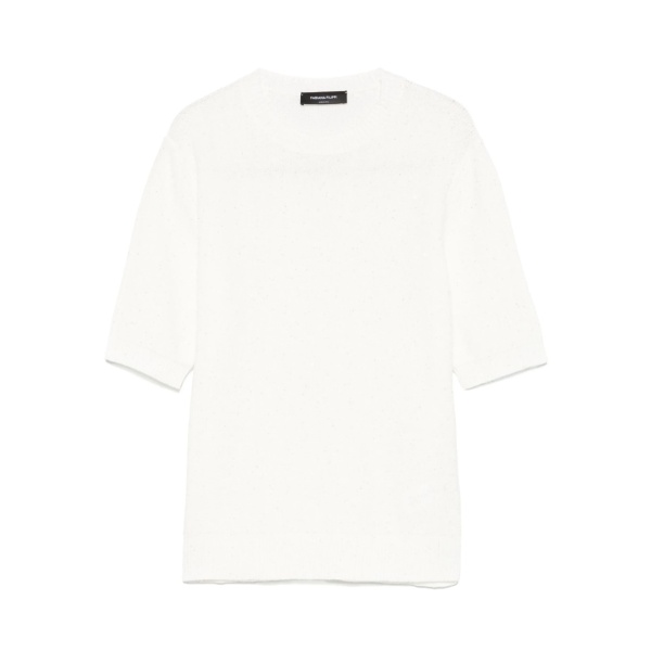 sequin-embellished crew-neck T-shirt