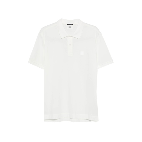 short-sleeve logo-patch polo shirt