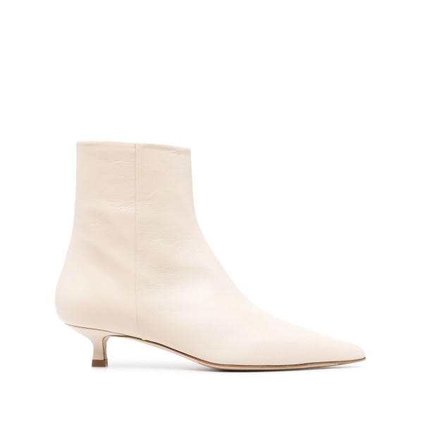 side-zip leather ankle boots
