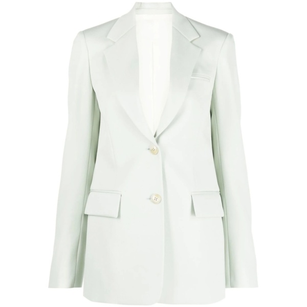 single-breasted virgin wool blazer