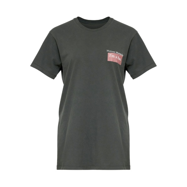 slogan-print T-shirt