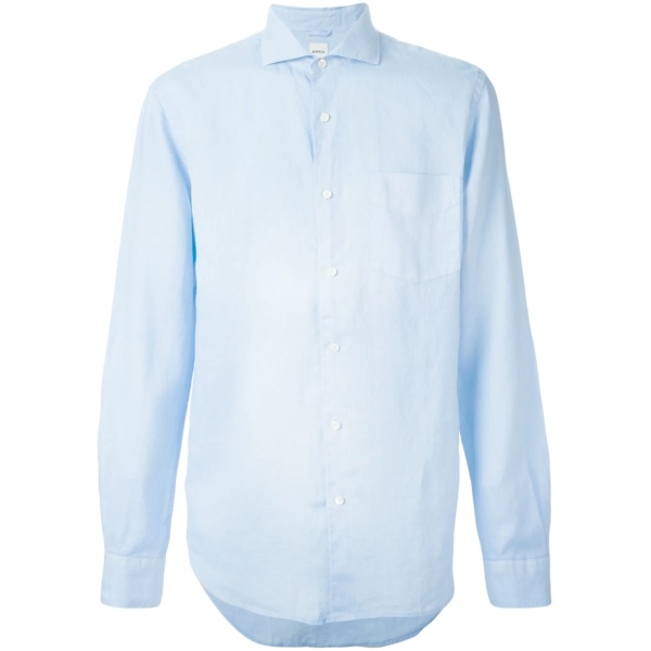 spread collar shirt