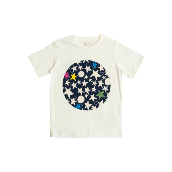 star-print T-shirt