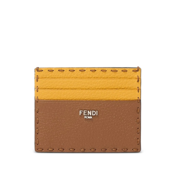 stitched bicolour cardholder