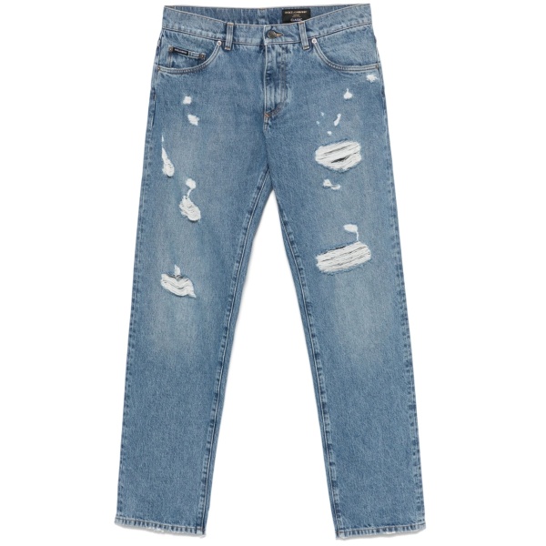 straight-leg jeans