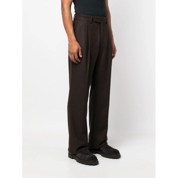 straight-leg tailored trousers
