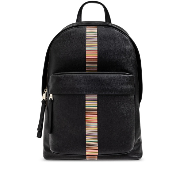 stripe-detailing backpack