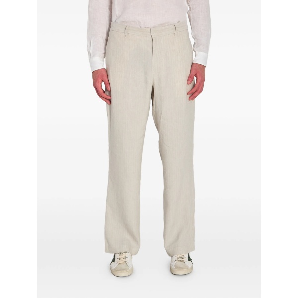 stripe-pattern trousers