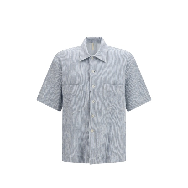 striped button shirt