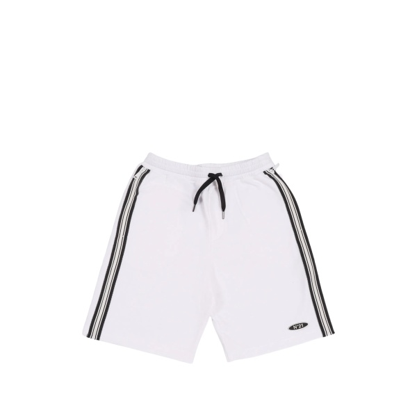 striped-detail shorts
